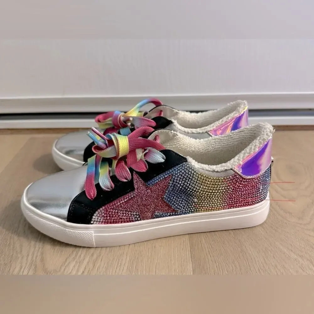 Kids SZ 3 Jrezume Steve Madden Colorful Star Sneakers